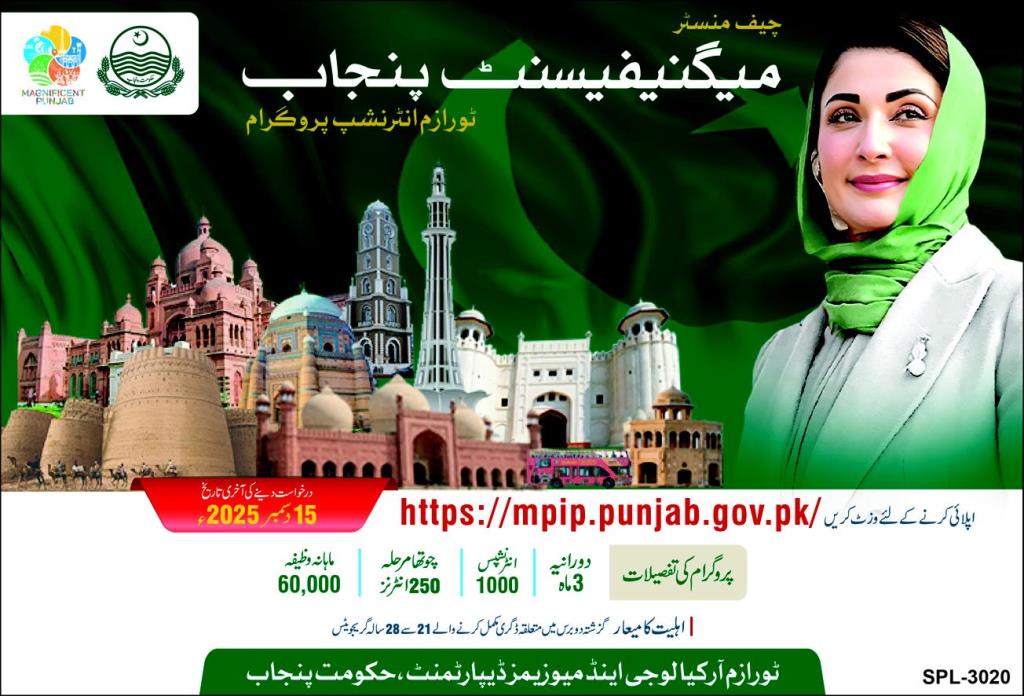 مگنیفیسنٹ پنجاب نوارزم انٹرن شپ پروگرام 2025