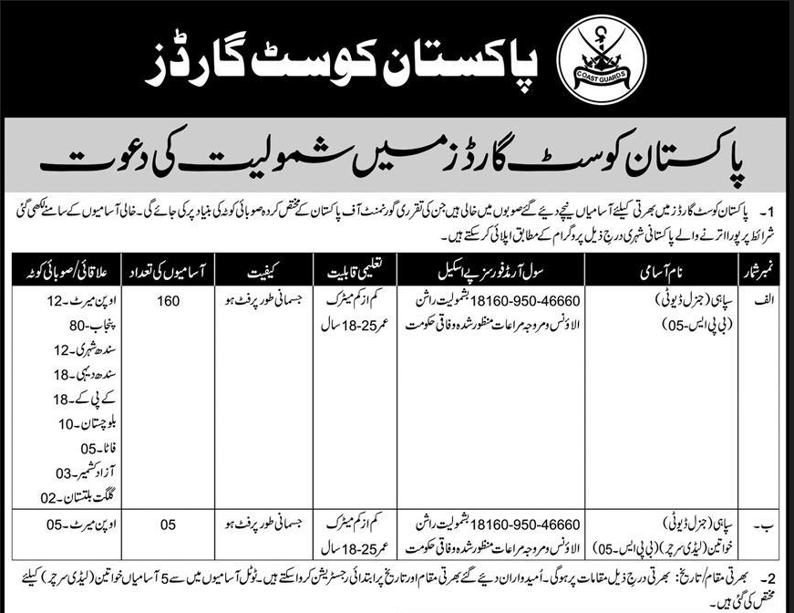 پاکستان کوسٹ گارڈز